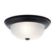 Kichler 8112 2-lt 13" Flush Mount-Black