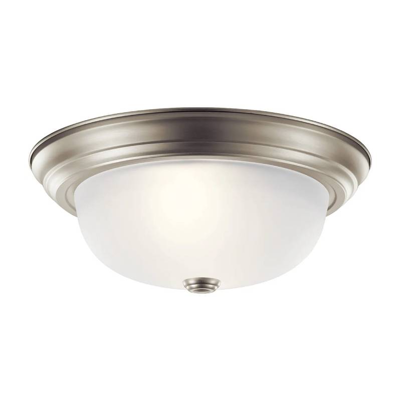 Kichler 8112 2-lt 13" Flush Mount-Brushed Nickel