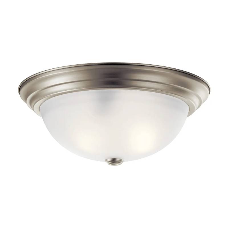 Kichler 8116 3-lt 15" Flush Mount-Brushed Nickel