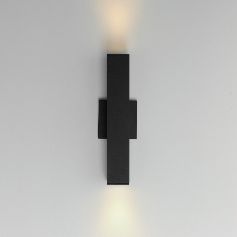 Maxim 86423 Culvert 2-lt 15" Tall LED Outdoor Wall Sconce - Black