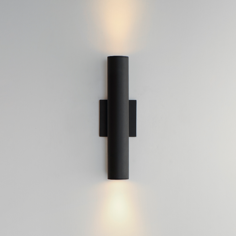 Maxim 86433 Calibro 2-lt 15" Tall LED Outdoor Wall Sconce - Black