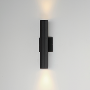Maxim 86433 Calibro 2-lt 15" Tall LED Outdoor Wall Sconce - Black