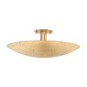 Hudson Valley 8718 Bern 3-lt 18" Flush Mount - Vintage Brass