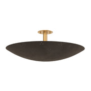 Hudson Valley 8728 Bern 3-lt 28" Flush Mount - Vintage Brass w/ Bronze