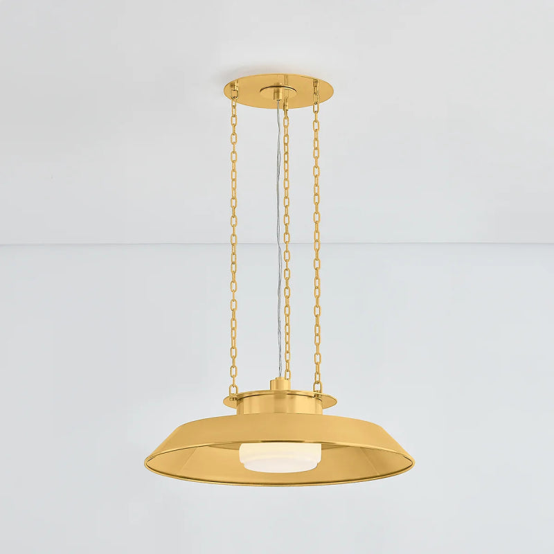Hudson Valley 8822 Woodrow 1-lt 22" Pendant - Aged Brass