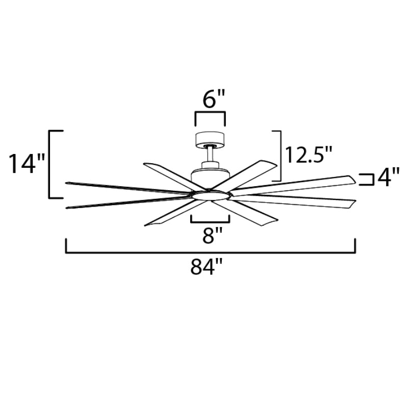 Maxim 88768 Condor 84" Ceiling Fan