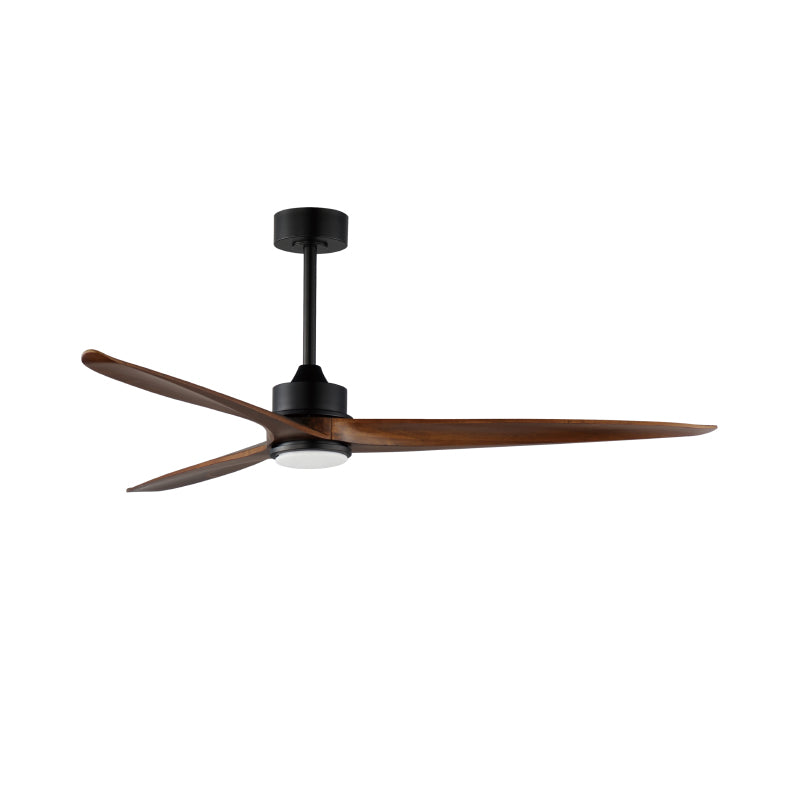 Maxim 88834 Woodwind 80" Ceiling Fan with LED Light Kit-Black with Walnut Wood Blades