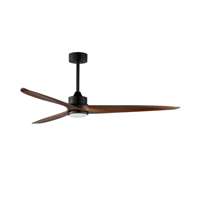 Maxim 88834 Woodwind 80" Ceiling Fan with LED Light Kit-Black with Walnut Wood Blades