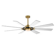 Maxim 88878 Helm 72" Ceiling Fan with LED Light Kit - Natural Aged Brass