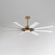 Maxim 88878 Helm 72" Ceiling Fan with LED Light Kit - Natural Aged Brass
