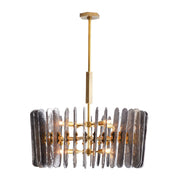 Arteriors Klaus 8-lt 26" Chandelier-Smoke Seedy