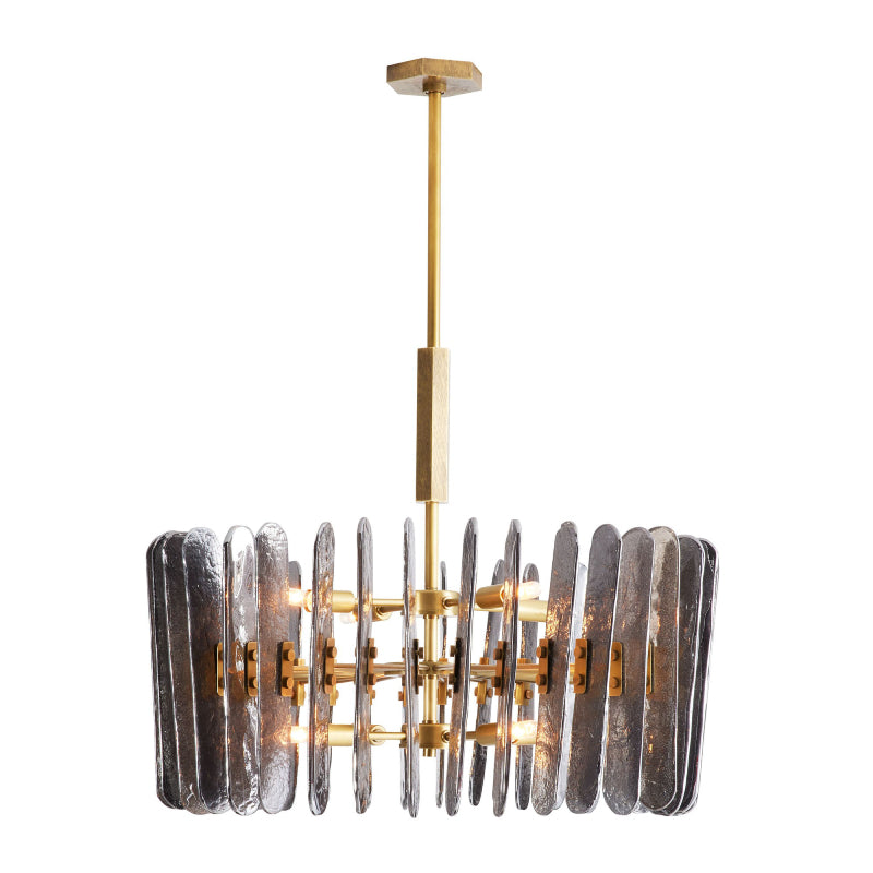 Arteriors Klaus 8-lt 26" Chandelier-Smoke Seedy