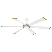 Hinkley 906964 Andros 64" Indoor/Outdoor Smart Ceiling Fan with LED Light Kit - Matte White