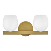 Hinkley 57022 Mae 2-lt 15" LED Vanity - Lacquered Brass