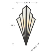 Savoy House 9-1037-1 Rivage 1-lt 18" Tall LED Wall Sconce
