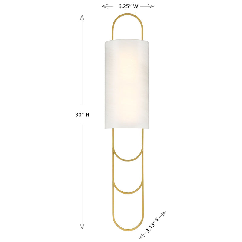 Savoy House 9-1051-1 Tartine 1-lt 30" Tall LED Wall Sconce