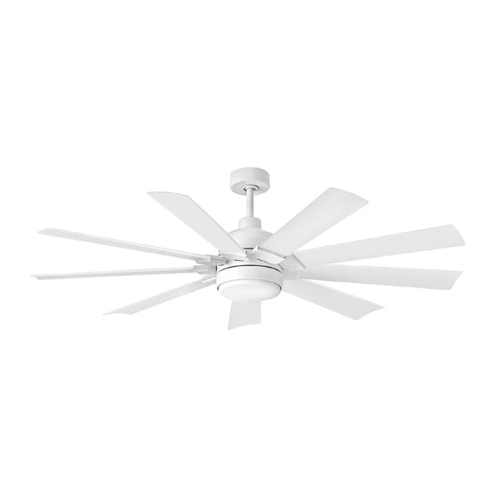 Hinkley 904260F-LWD Turbine 60" Indoor/Outdoor Smart Ceiling Fan with LED Light Kit-Chalk White