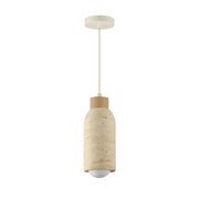 Maxim 90621 Pompeii 1-lt 5" Pendant - Travertine / Oyster