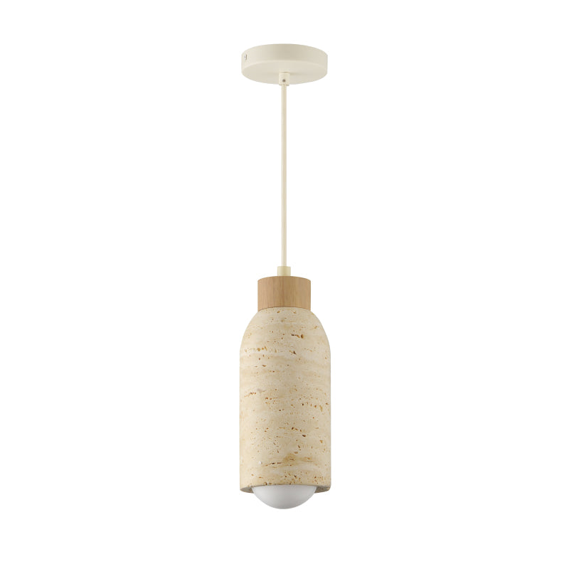 Maxim 90621 Pompeii 1-lt 5" Pendant - Travertine / Oyster