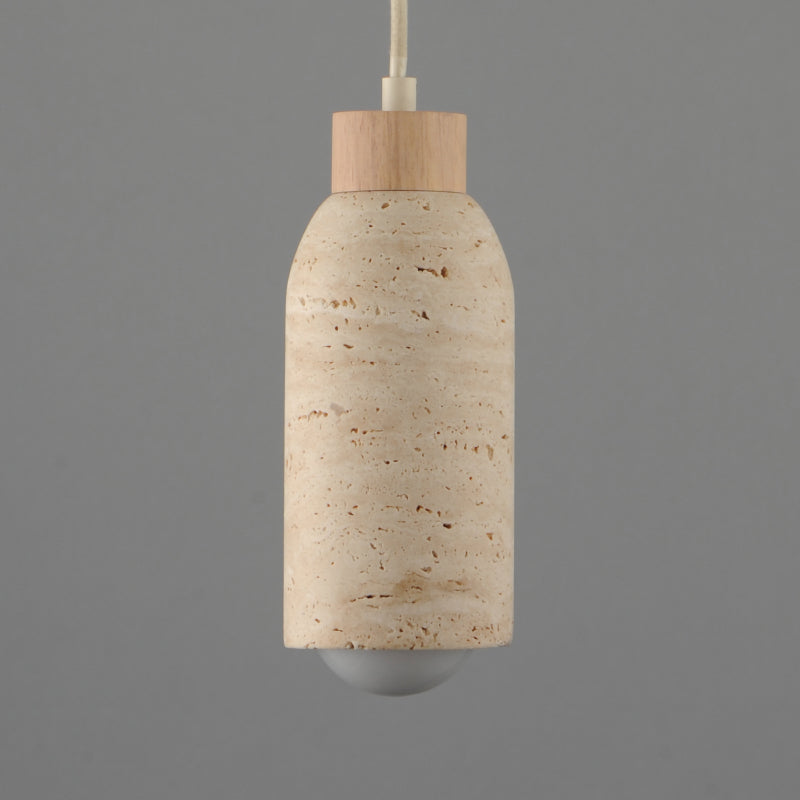 Maxim 90621 Pompeii 1-lt 5" Pendant - Travertine / Oyster