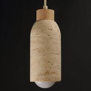 Maxim 90621 Pompeii 1-lt 5" Pendant - Travertine / Oyster