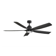 Hinkley 906564F-LDD Bodin 64" Indoor/Outdoor Smart Ceiling Fan with LED Light Kit-Matte Black