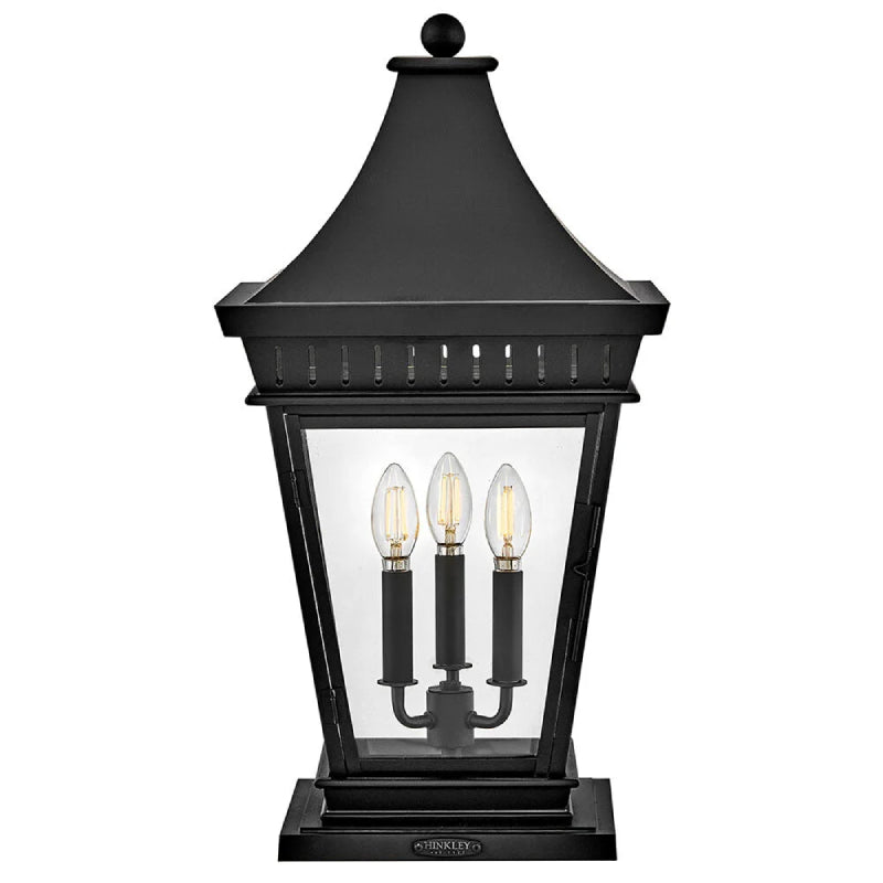 Hinkley 27097 Chapel Hill 3-lt 24" Tall LED Outdoor Pier Mount Lantern
