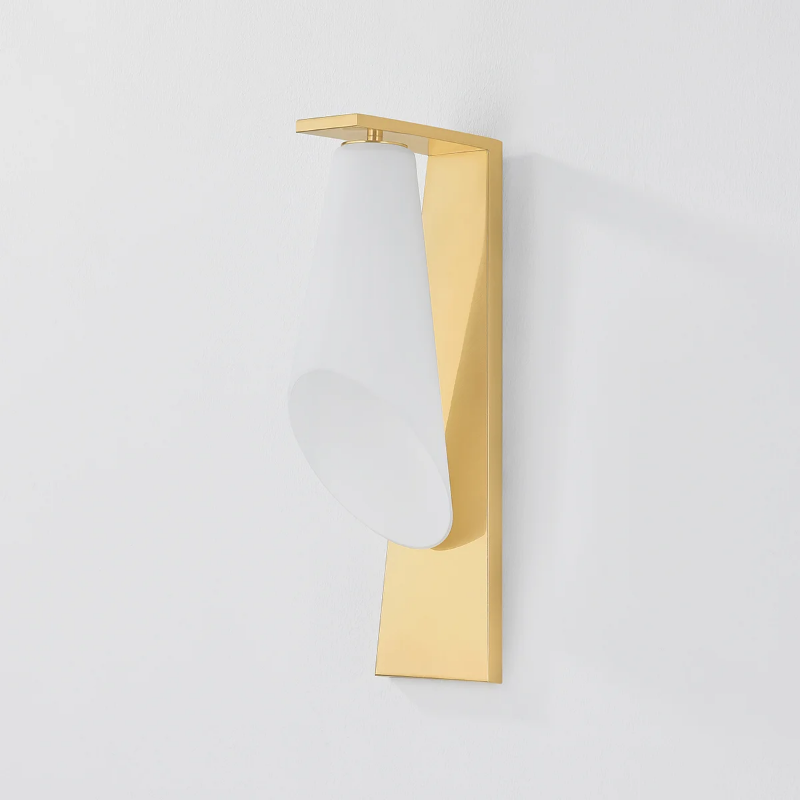 Hudson Valley 9316 Andros 1-lt 16" Tall Wall Sconce - Aged Brass