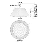 Hudson Valley 9436 Mystic 1-lt 36" LED Pendant