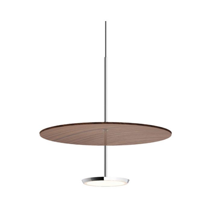 Pablo Designs Sky Dome 18" LED Pendant with Wood Shade
