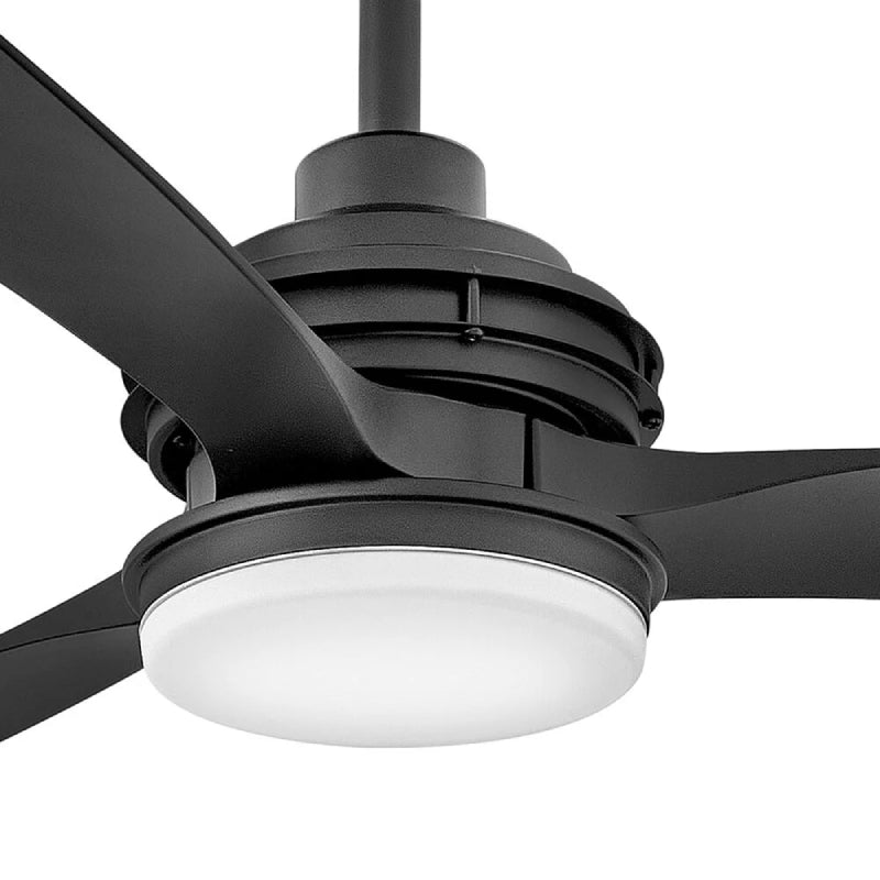 Hinkley 900160F Artiste 60" Outdoor Ceiling Fan with LED Light Kit - Matte Black