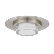 Alteck Lighting AFM0012-3CCT-W Plate 1-lt 12" LED Outdoor Flush Mount, 3CCT Selectable - Brushed Stainless Steel
