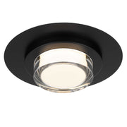 Alteck Lighting AFM0012-3CCT-W Plate 1-lt 12" LED Outdoor Flush Mount, 3CCT Selectable - Sand Black