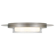 Alteck Lighting AFM0013-3CCT-W Plate 1-lt 16" LED Outdoor Flush Mount, 3CCT Selectable - Brushed Stainless Steel