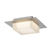 Alteck Lighting AFM0014-3CCT-W Foursquare 8" LED Outdoor Flush Mount, 3CCT Selectable - Brushed Stainless Steel