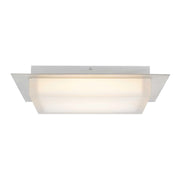 Alteck Lighting AFM0015-3CCT-W Foursquare 14" LED Outdoor Flush Mount, 3CCT Selectable - Brushed Stainless Steel