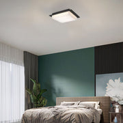 Alteck Lighting AFM0015-3CCT-W Foursquare 14" LED Outdoor Flush Mount, 3CCT Selectable - Sand Black