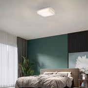 Alteck Lighting AFM0015-3CCT-W Foursquare 14" LED Outdoor Flush Mount, 3CCT Selectable - Brushed Stainless Steel