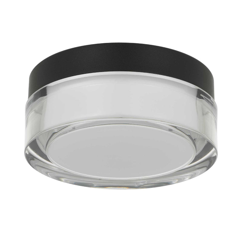 Alteck Lighting AFM0016-3CCT-W Sunspot 1-lt 6" LED Outdoor Flush Mount, 3CCT Selectable - Sand Black