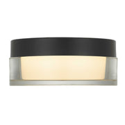 Alteck Lighting AFM0016-3CCT-W Sunspot 1-lt 6" LED Outdoor Flush Mount, 3CCT Selectable - Sand Black