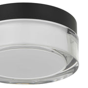 Alteck Lighting AFM0016-3CCT-W Sunspot 1-lt 6" LED Outdoor Flush Mount, 3CCT Selectable - Sand Black