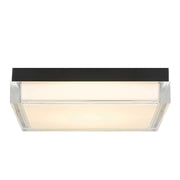 Alteck Lighting AFM0021-3CCT-W Box 11" LED Outdoor Flush Mount, 3CCT Selectable - Sand Black