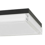 Alteck Lighting AFM0021-3CCT-W Box 11" LED Outdoor Flush Mount, 3CCT Selectable - Sand Black