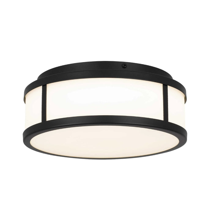 Alteck Lighting AFM0022-3CCT-W Panel Round 1-lt 10" LED Outdoor Flush Mount, 3CCT Selectable