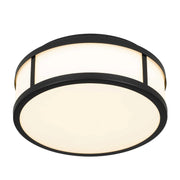 Alteck Lighting AFM0022-3CCT-W Panel Round 1-lt 10" LED Outdoor Flush Mount, 3CCT Selectable