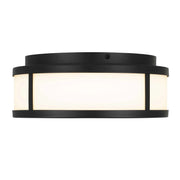 Alteck Lighting AFM0022-3CCT-W Panel Round 1-lt 10" LED Outdoor Flush Mount, 3CCT Selectable