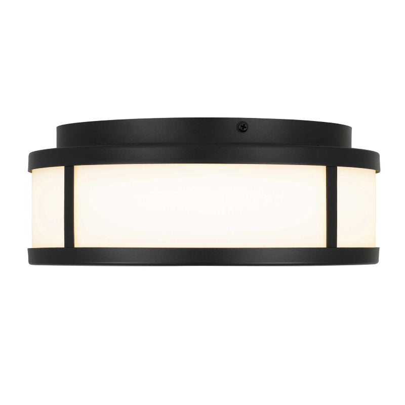 Alteck Lighting AFM0022-3CCT-W Panel Round 1-lt 10" LED Outdoor Flush Mount, 3CCT Selectable