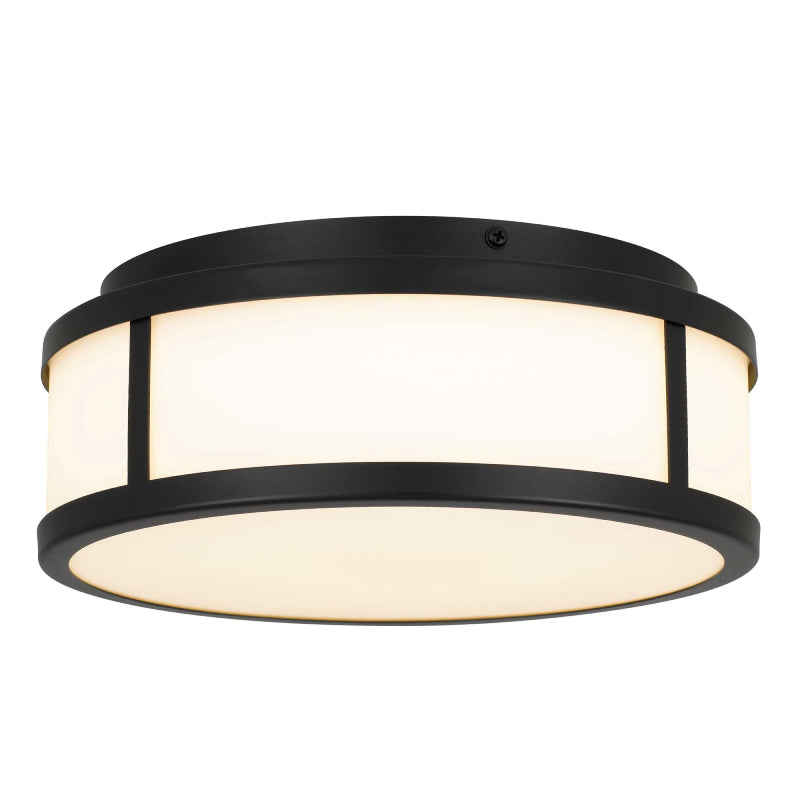 Alteck Lighting AFM0022-3CCT-W Panel Round 1-lt 10" LED Outdoor Flush Mount, 3CCT Selectable