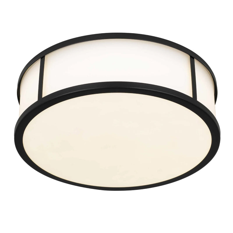 Alteck Lighting AFM0023-3CCT-W Panel Round 1-lt 14" LED Outdoor Flush Mount, 3CCT Selectable