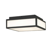 Alteck Lighting AFM0024-3CCT-W Panel Square 1-lt 10" LED Outdoor Flush Mount, 3CCT Selectable